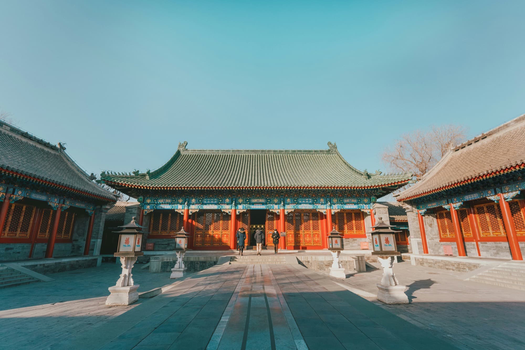 A photograph of Beijing, from the first route in China